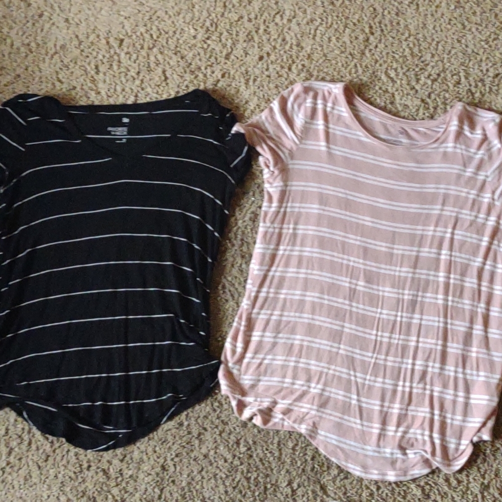 2 soft flowy school shirts